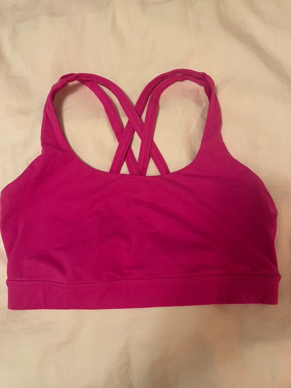 Pink Lululemon Sports Bra Size 8